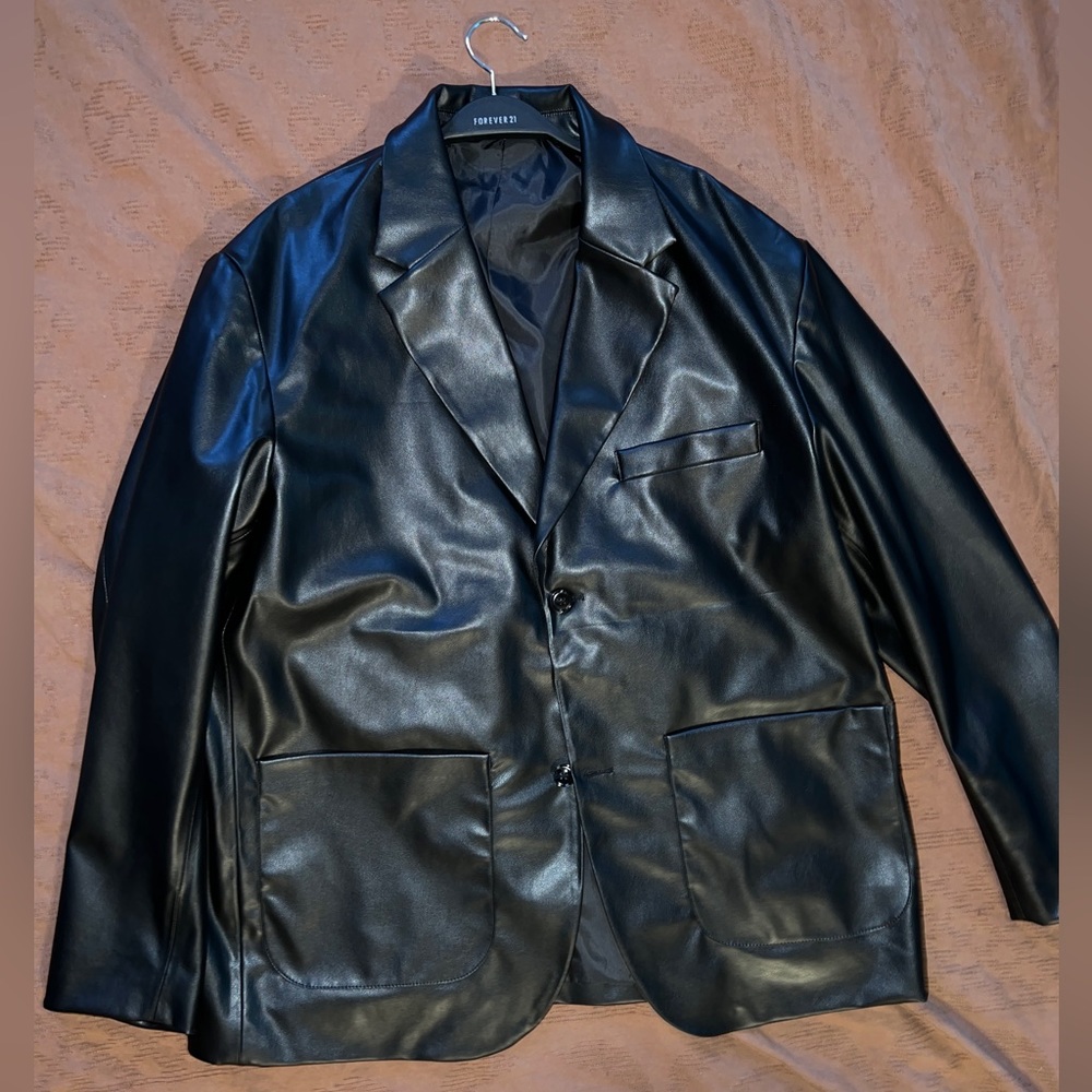 Men leather blazer